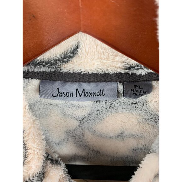 Jason Maxwell Womens Fleece Jacket PL Cozy Floral Pattern Polyester - Picture 5 of 6